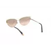 WEB EYEWEAR sieviešu WE0272-5932Z kvadrātveida acetāta saulesbrilles, melns rāmis, pelēkas lēcas, 59mm