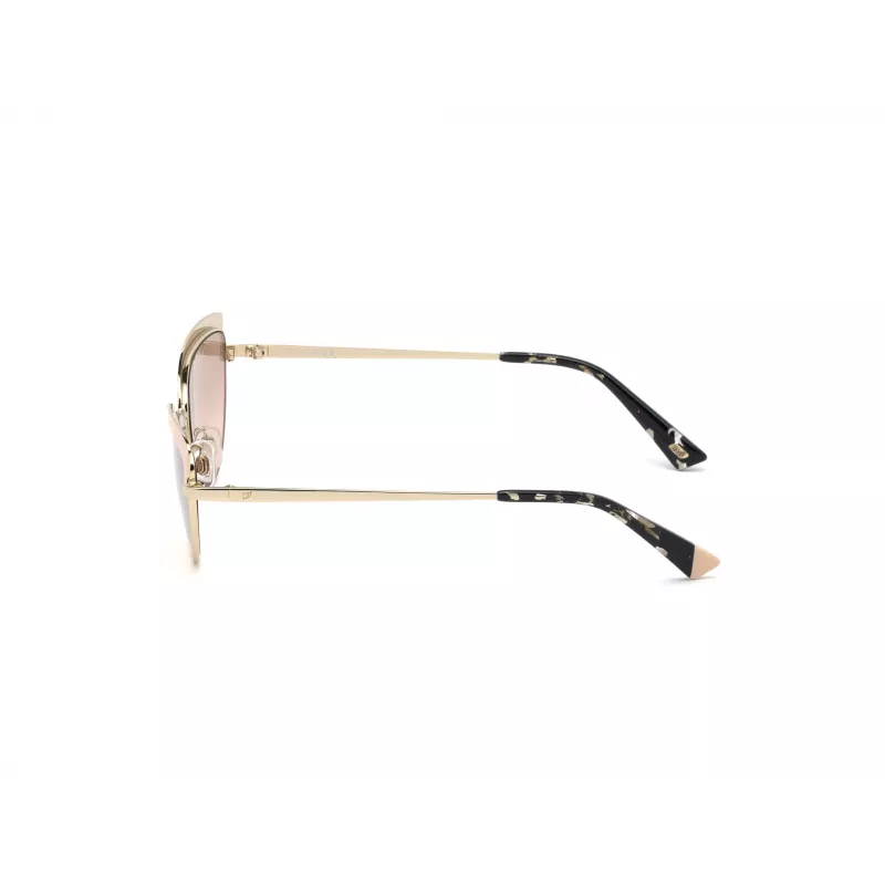 WEB EYEWEAR sieviešu WE0272-5932Z kvadrātveida acetāta saulesbrilles, melns rāmis, pelēkas lēcas, 59mm