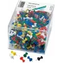 WEDO zīmēšanas spraudītes, 10 mm galviņas diametrs, 12 mm tapas garums, niķelēts tērauds, sudraba krāsā, 100 gabali (54600)