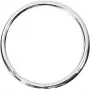 WEDO metāla atslēgu gredzeni 38 mm spīdīgi niķelēti sudraba, 100 gab. iepakojums 2623038