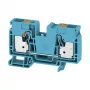 Weidmüller A2C 16 BL Caurejošais spaiļu bloks, skrūvju savienojums, 16 mm², 1000 V, 76 A, zils, DIN sliede TS 35