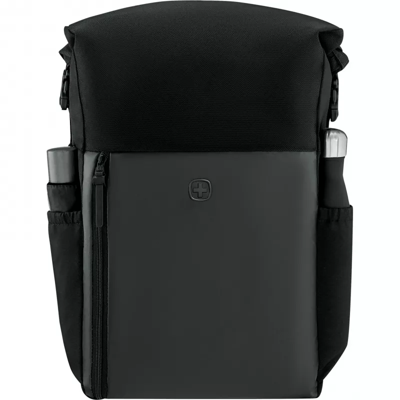 Wenger UrbanOne Roll-Top 15.6 Laptop Backpack Black