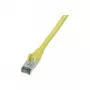 Wentronic CAT 6 S/FTP savienojuma kabelis, RJ45 tēviņš uz RJ45 tēviņš, 1 m, dzeltens, LSZH, liesmu aizturošs