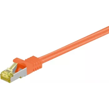 Wentronic Cat.7 S/FTP tīkla savienojuma kabelis, RJ45 vīrišķais uz vīrišķo, 25 m, zelta pārklājuma kontakti, 10 Gbps, melns 91669