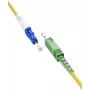 WENTRONIC Goobay 59651 OS2 vienmoda optiskās šķiedras savienojuma kabelis SC/APC uz LC/UPC, 5 m, dzeltens, LSZH