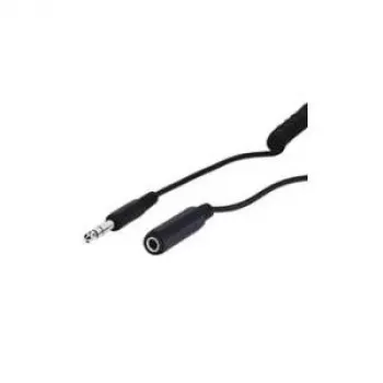 Wentronic Goobay 6,35 mm Jack pagarinājuma kabelis, 5 m, TRS stereo, vīrišķais uz sievišķo, melns 50016