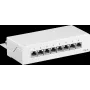 Wentronic Goobay 62069 26 portu Cat6 S/UTP ekranēts patch panelis, 1U 19 collu statīva montāža, balts