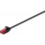 Wentronic Goobay CAT 6 slaids savienojuma kabelis, U/UTP, melns, 2 m, varš 93715