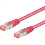 Wentronic Goobay CAT 6a S/FTP savienojuma kabelis, fuksija, 1 m, LSZH, varš 93682