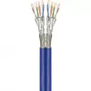 Wentronic Goobay CAT 7A Dupleksa Tīkla Kabelis S/FTP PiMF Zils - Vara Vadītājs CU AWG 22/1 (75716)