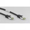 Wentronic Goobay CAT 8.1 tīkla kabelis, S/FTP (PiMF), melns, 3 m - LSZH bez halogēniem, varš AWG 24 (66723)