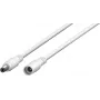 Wentronic Goobay DC pagarinājuma kabelis 10 m balts - 5,5 x 2,1 mm dobs kontaktdakša 76677