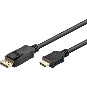 Wentronic Goobay DisplayPort uz HDMI kabelis 1,8m 4K UHD aktīvais adapteris 80521