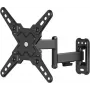 WENTRONIC Goobay FULLMOTION (S) TV sienas stiprinājums 19-43 collu ekrāniem, 20 kg, pilna kustība, pagriešana, noliekšana, VESA līdz 200x200, melns 79762