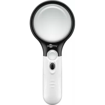 WENTRONIC Goobay LED apgaismotā lupa 3x/4.5x, balta 41255