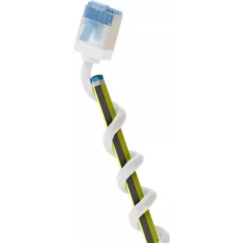 Wentronic Goobay Īpaši elastīgs Cat 6A slaids U/FTP savienojuma kabelis, balts, 0,25 m, 10 Gbps, īpaši īsi savienotāji bez aizķeršanās 74327