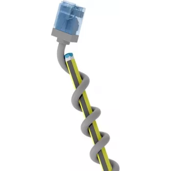 Wentronic Goobay Īpaši elastīgs Cat 6A slaids U/UTP tīkla kabelis, pelēks, 0,5 m, īpaši īsi savienotāji, tīrs varš 74223