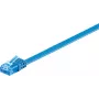 Wentronic RJ-45 CAT6a 0,5m U/UTP tīkla kabelis, zeltīti savienotāji, 10 Gbps, melns 96295