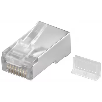 Wentronic RJ45 modulārais spraudnis ekranēts 8P8C apaļajam kabelim, bez iepakojuma