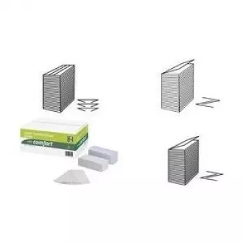 WEPA Comfort roku dvieļu papīrs, 206 x 240 mm, Z-locījums, augsti balts, 2-slāņu, 100% pārstrādāts papīrs, dimanta reljefs, 1 iepakojums (277220)