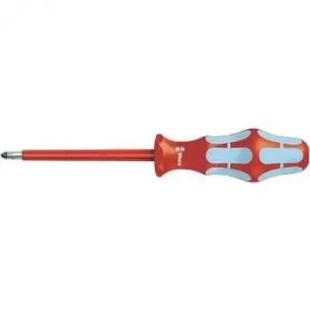 Wera 05022734001 Kraftform Plus standarta skrūvgriežu komplekts, 7 daļas, plakanie un Phillips, Lasertip, sienas turētājs