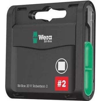 Wera 05057790001 Bit-Check 20 gabalu uzgaļu komplekts ar Rapidaptor turētāju, ar dimanta pārklājumu, Take it easy krāsu kodējums
