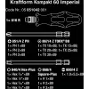 Wera 17 gabalu Kraftform Kompakt 60 uzgaļu komplekts, spraugveida, Phillips, Pozidriv, TORX BO 05051042001