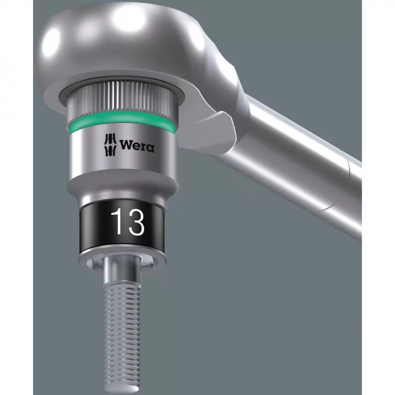 Wera 8100 SA 12 HF Zyklop 1/4 collu piedziņas metrisko galviņu komplekts, 13 daļas ar noturēšanas funkciju, 05003756001