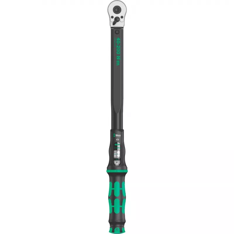 Wera Click-Torque C 3 Set 1 dinamometriskās atslēgas komplekts, 1/2 collu piedziņa, 40-200 Nm, 4-daļīgs