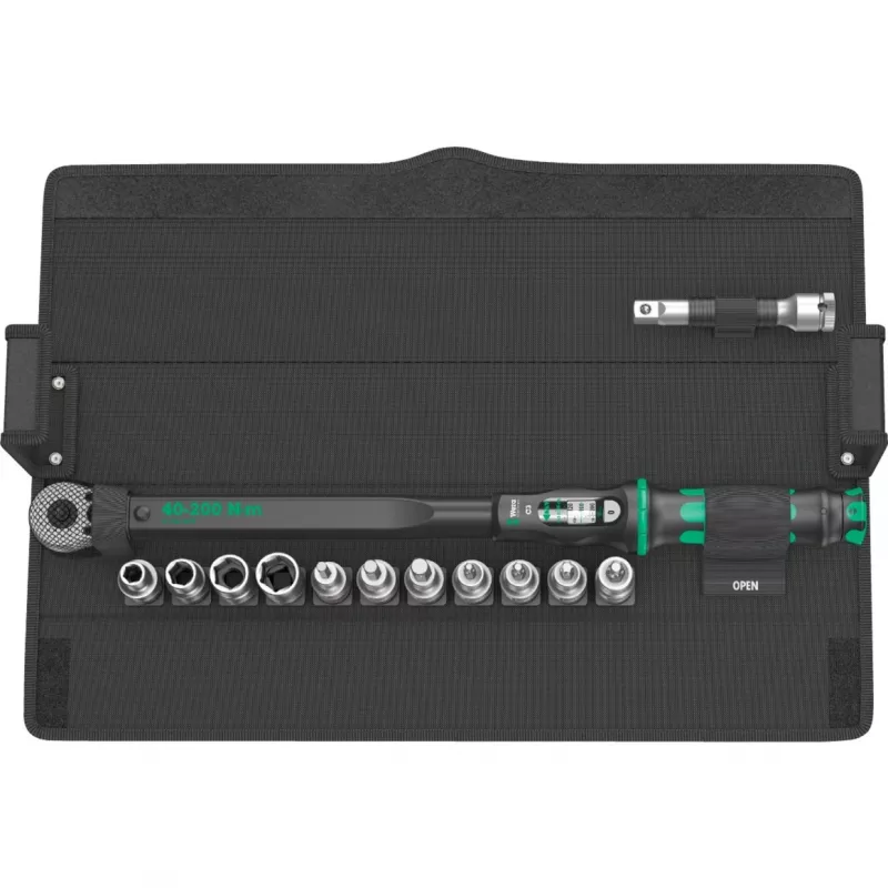 Wera Click-Torque C 3 Set 1 dinamometriskās atslēgas komplekts, 1/2 collu piedziņa, 40-200 Nm, 4-daļīgs