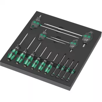 Wera Kraftform Plus 6-daļīgs skrūvgriežu komplekts ar Lasertip un sienas turētāju