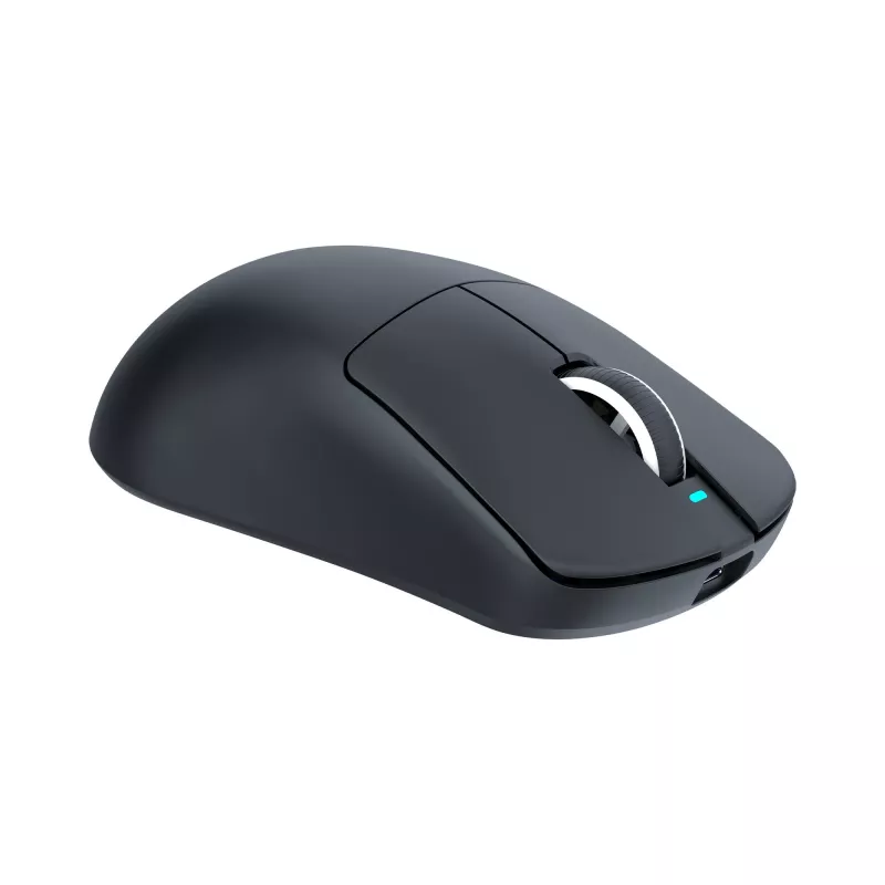 White Shark BORS-B WGM-5021 bezvadu spēļu pele, 12000 DPI, 2.4GHz, RGB, melna