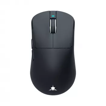 White Shark BORS-B WGM-5021 bezvadu spēļu pele, 12000 DPI, 2.4GHz, RGB, melna