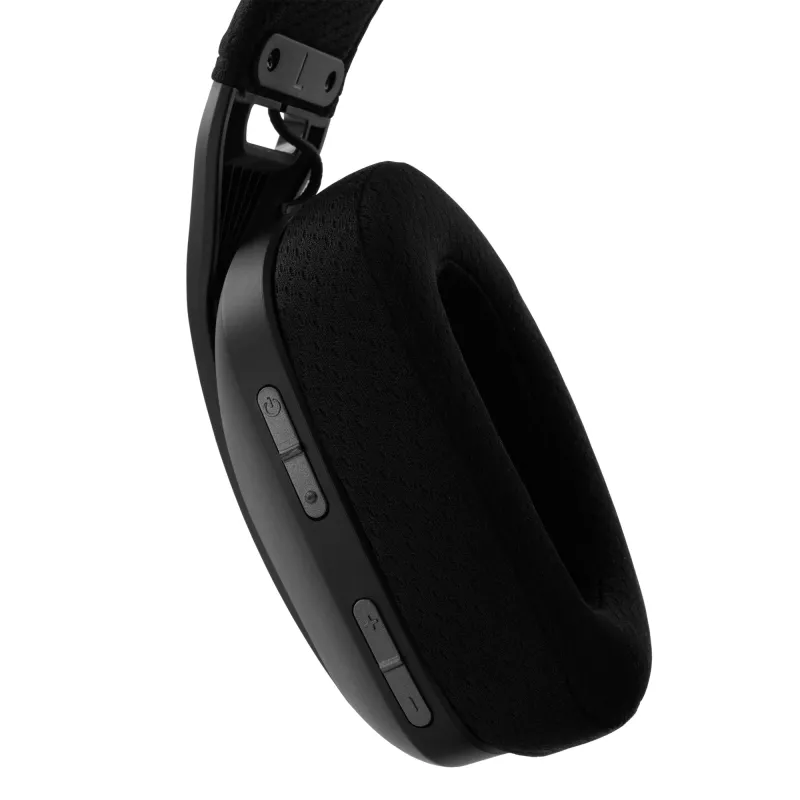 White Shark BUTTERFLY-B WGH-2442 Vadu austiņas spēlēm ar RGB LED, melnas