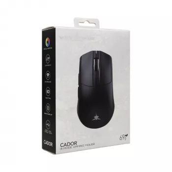 White Shark CADOR-B WGM-5020 vadu RGB spēļu pele, melna