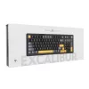 White Shark EXCALIBUR-B TKL mehāniskā spēļu tastatūra, KTT Wine Red lineārie hot-swap slēdži, per-taustiņu RGB, melna