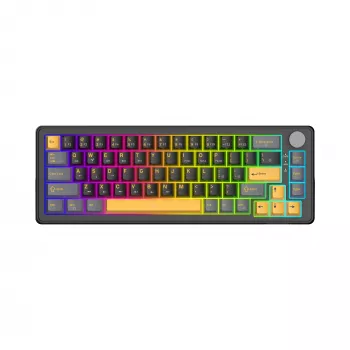 White Shark EXCALIBUR M GK-009151 mehāniskā spēļu tastatūra, melna, ASV izkārtojums, RGB, vadu
