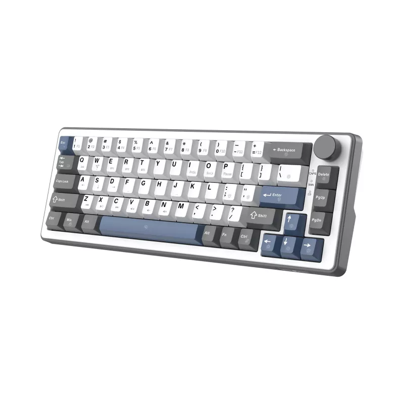 White Shark EXCALIBUR M mehāniskā tastatūra (GK-009251) ar Outemu Blue slēdžiem, RGB fona apgaismojumu, ASV izkārtojumu, baltā krāsā