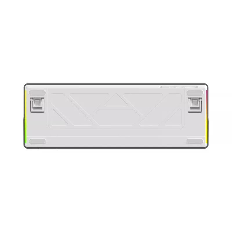 White Shark EXCALIBUR M mehāniskā tastatūra (GK-009251) ar Outemu Blue slēdžiem, RGB fona apgaismojumu, ASV izkārtojumu, baltā krāsā