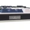 White Shark EXCALIBUR-W mehāniskā spēļu tastatūra, 75% izkārtojums, KTT Wine Red Hot-Swap, Per-Key RGB, vadu, balta