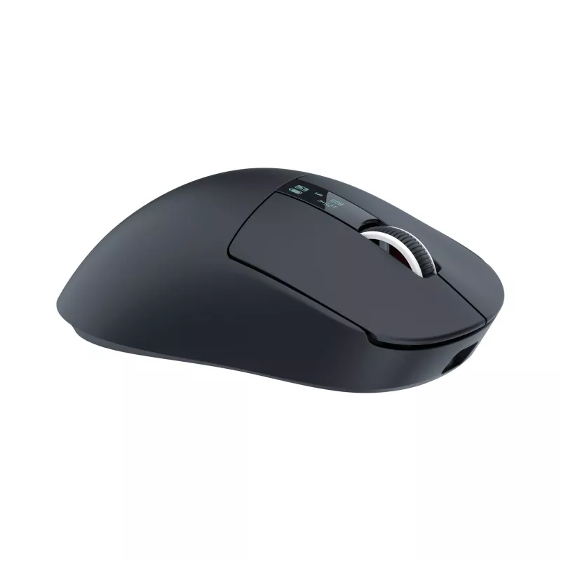White Shark GAWAIN-B bezvadu spēļu pele, 12000 DPI, 500 mAh, 56g, melna