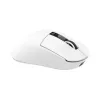 White Shark GAWAIN-W bezvadu spēļu pele – 12000 DPI, 500mAh akumulators, 56g, balta