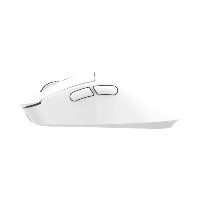 White Shark GAWAIN-W bezvadu spēļu pele – 12000 DPI, 500mAh akumulators, 56g, balta