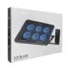 White Shark ICE BLADE GCP-96 divu ventilatoru klēpjdatora dzesēšanas paliktnis ar zilu LED, atbalsta līdz 17 collām, 5 regulējamas pozīcijas