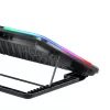White Shark ICE BLADE GCP-96 divu ventilatoru klēpjdatora dzesēšanas paliktnis ar zilu LED, atbalsta līdz 17 collām, 5 regulējamas pozīcijas