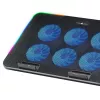 White Shark ICE BLADE GCP-96 divu ventilatoru klēpjdatora dzesēšanas paliktnis ar zilu LED, atbalsta līdz 17 collām, 5 regulējamas pozīcijas