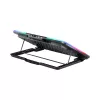 White Shark ICE BLADE GCP-96 divu ventilatoru klēpjdatora dzesēšanas paliktnis ar zilu LED, atbalsta līdz 17 collām, 5 regulējamas pozīcijas