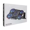White Shark ICE STORM GCP-6 klēpjdatora dzesēšanas paliktnis, 2x125mm ventilatori, zils LED, USB, līdz 17 collām