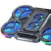 White Shark ICE STORM GCP-6 klēpjdatora dzesēšanas paliktnis, 2x125mm ventilatori, zils LED, USB, līdz 17 collām