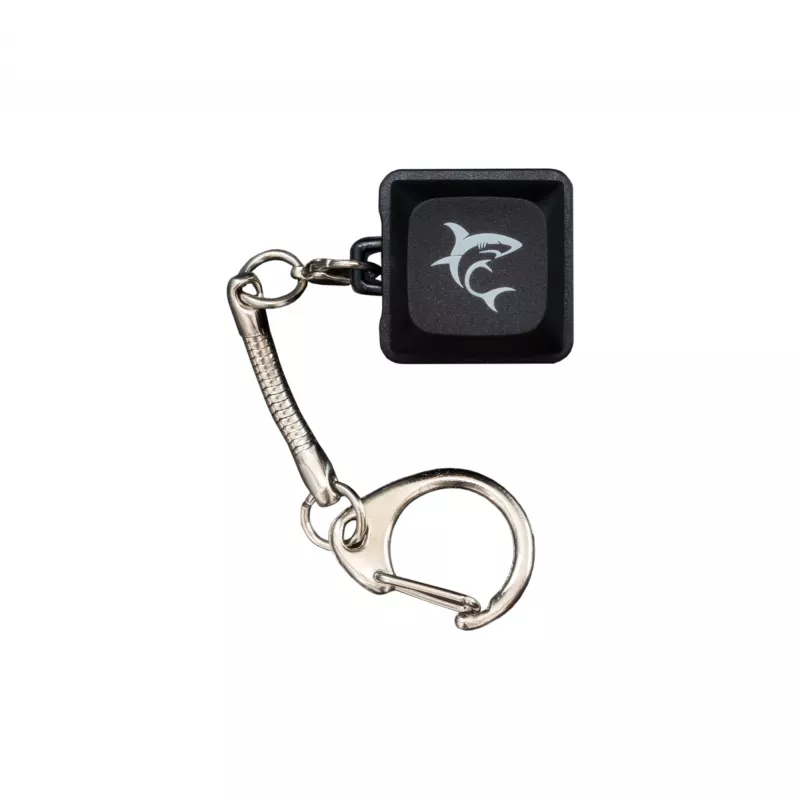 White Shark KEYCHAIN Promo melni mehāniskie slēdži